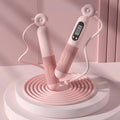 Fitness Exercise Electronic Counting With Countdown Skipping Rope Professional Fat Burning Adult Counting Timed Skipping Rope